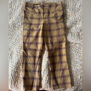 Plaid Maeve Pants in Yellow and Black from Anthro